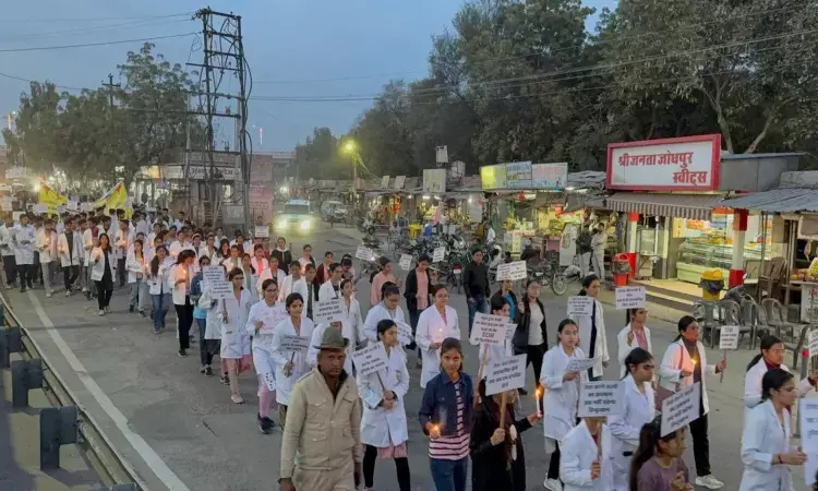 Doctors Hold Protest Demanding Action Against SDM Barmer