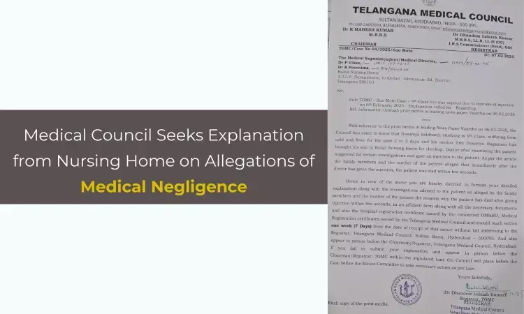 Telangana Medical Council Seeks Explanation from Nursing Home