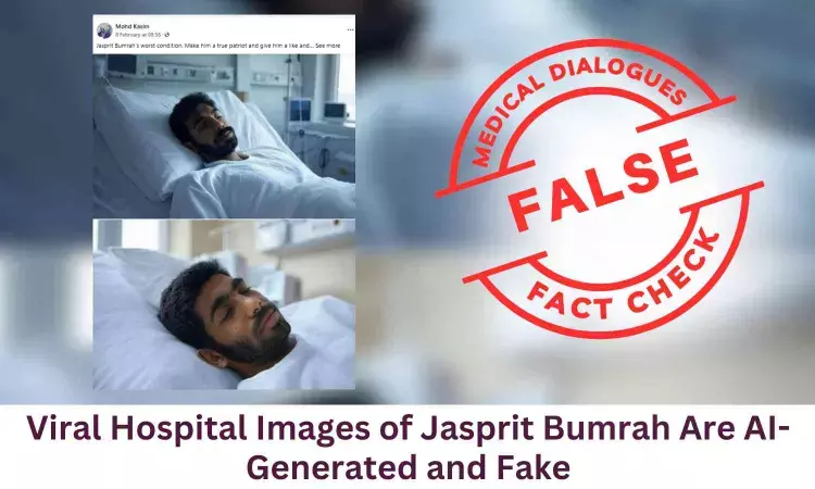 Fact Check: Viral Hospital Images of Jasprit Bumrah Are AI-Generated and Fake