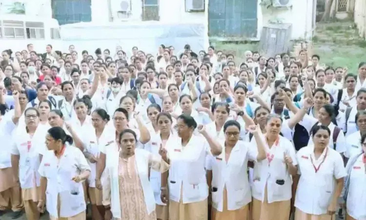 Over 900 nurses at Chhatrapati Sambhajinagar GMCH go on one-day strike