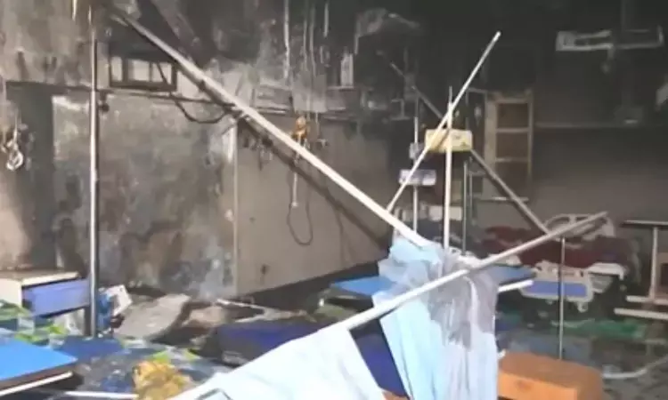 Massive Fire Breaks out at Gwalior Hospital after AC Explosion