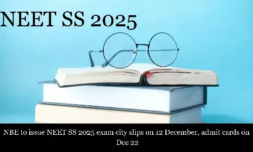NEET SS 2025: NBE expected to release  exam city intimation slip today