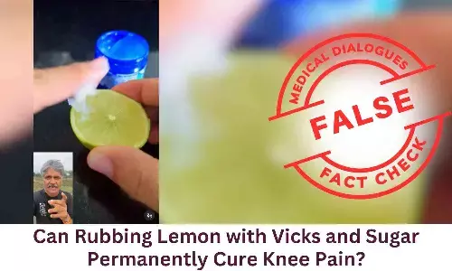 Fact Check: Can Rubbing Lemon with Vicks and Sugar Permanently Cure Knee Pain?