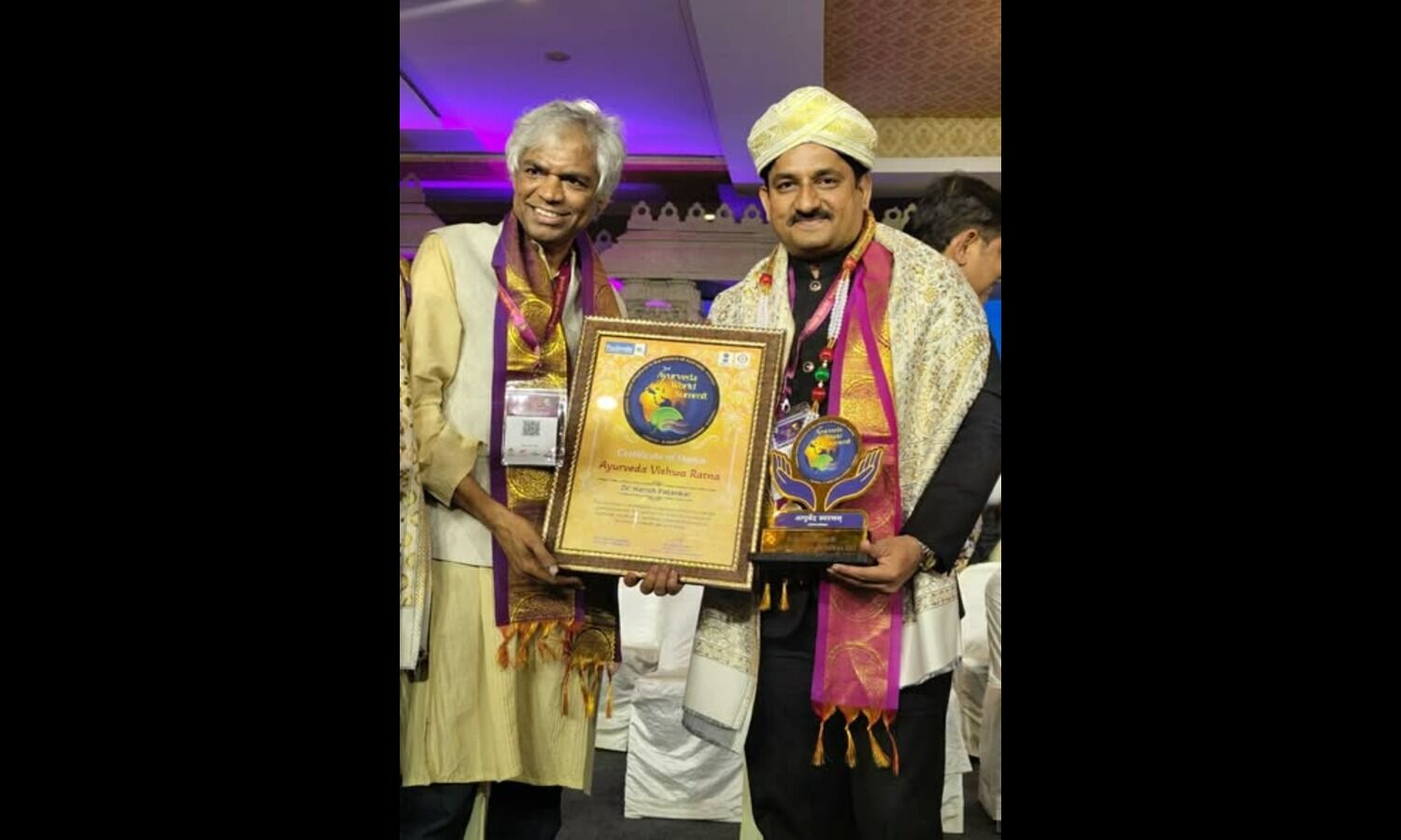 Renowned Ayurvedacharya Dr Harish Patankar conferred International Ayurveda Ratna Award