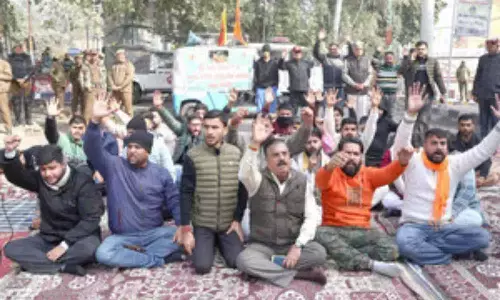 Security around civil secretariat tightened in Jammu amid protests over medical college admission row