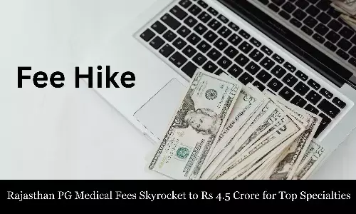 Rajasthan: MD Radiodiagnosis seat cost upto Rs 4.5 crore, MD dermatology Rs 4.2 crore Rajasthan: MD Radiodiagnosis seat cost upto Rs 4.5 crore, MD dermatology Rs 4.2 crore