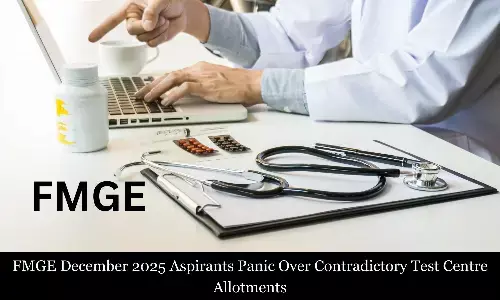 FMGE December 2025 Aspirants Panic Over Contradictory Test Centre Allotments FMGE December 2025 Aspirants Panic Over Contradictory Test Centre Allotments