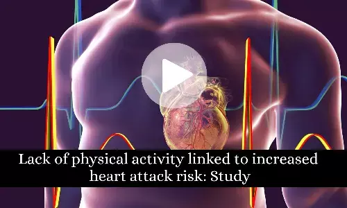 Lack of physical activity linked to increased heart attack risk: Study