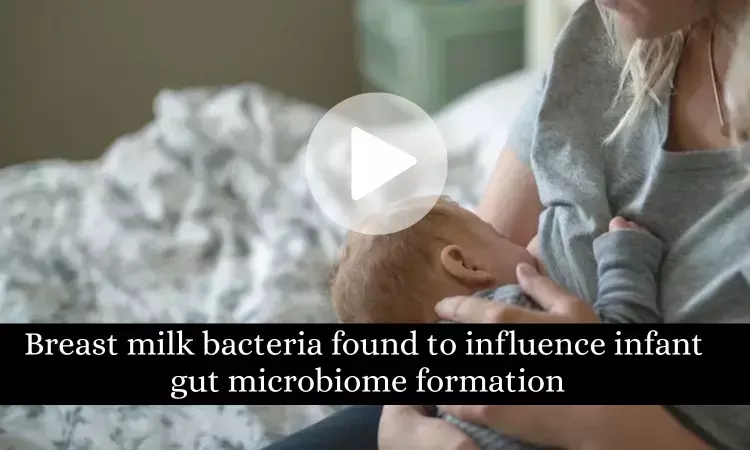 Breast milk bacteria found to influence infant gut microbiome formation