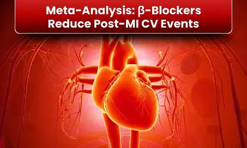 Beta Blockers Cut CV Events by 25% in Post-MI Patients with Mildly Reduced LVEF: Meta-Analysis