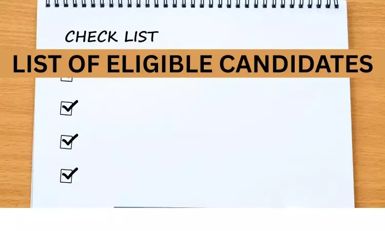 MCC releases provisional list of candidates eligible to fill NRI choices in NEET PG 3rd round.