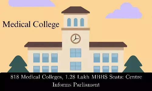 818 Medical Colleges, 1,28,976 MBBS Seats in India: MoS Health Informs Parliament