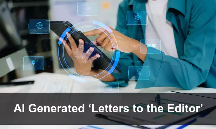 Artificial Intelligence (AI) Generated Letters to the Editor - Helpful Tool or Hidden Hazard? Experience of the PRiMER Journal Artificial Intelligence (AI) Generated Letters to the Editor - Helpful Tool or Hidden Hazard? Experience of the PRiMER Journal