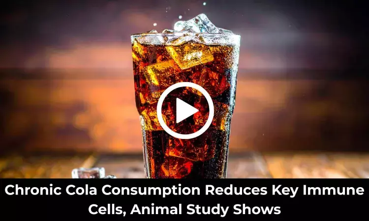 Chronic Cola Consumption Reduces Key Immune Cells, Animal Study Shows