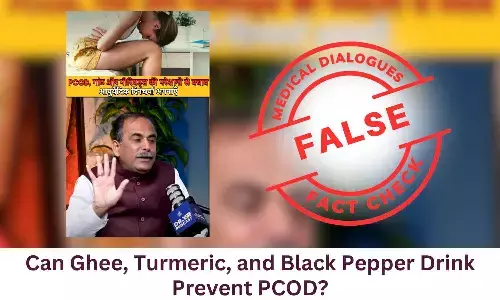 Fact Check: Can ghee, turmeric, and black pepper drink prevent or cure PCOD?