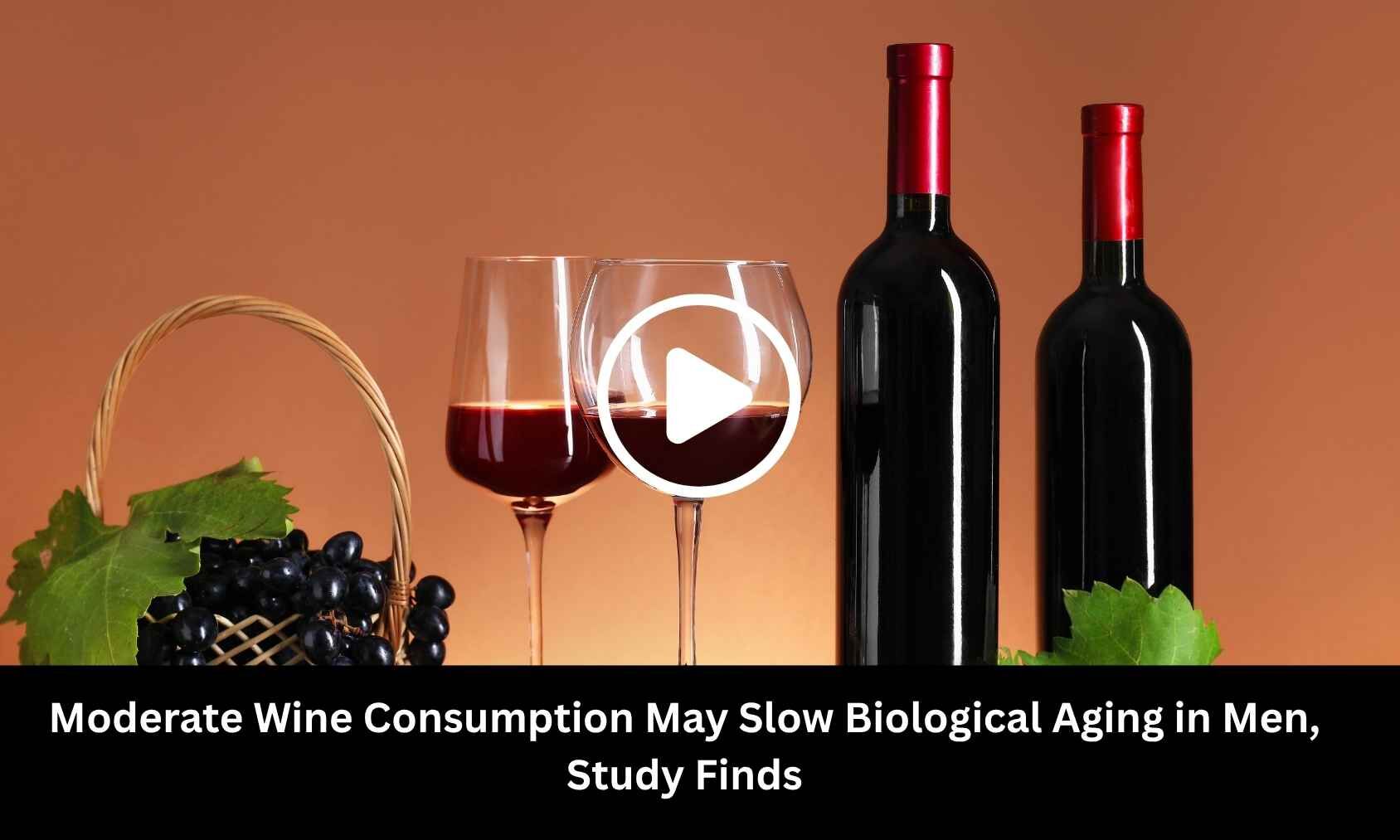Moderate Wine Consumption May Slow Biological Aging in Men, Study Finds