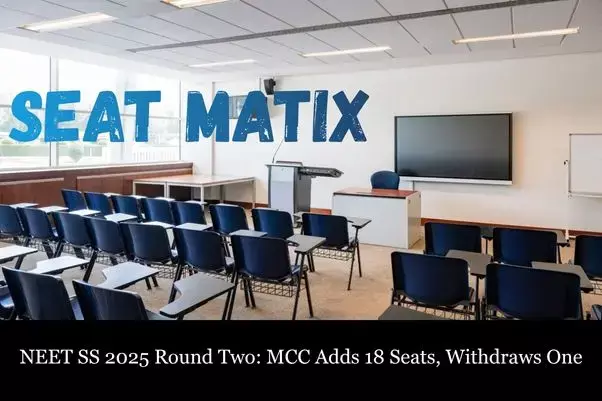 NEET SS 2025 Counselling Round 2: MCC Adds 18 Seats, Withdraws One NEET SS 2025 Counselling Round 2: MCC Adds 18 Seats, Withdraws One
