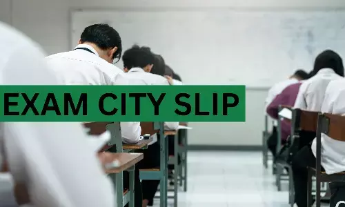 Releases Exam City Intimation Slip.