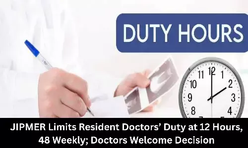 JIPMER Limits Resident Doctors Duty to 48 Hours a week, 12 Hours Per Day