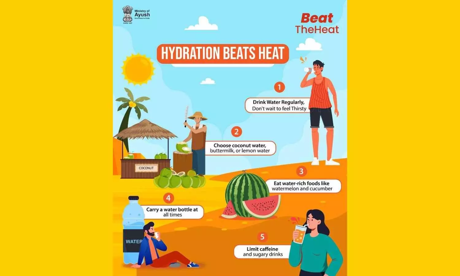 AYUSH Ministry issues heatwave advisory amid rising temperatures
