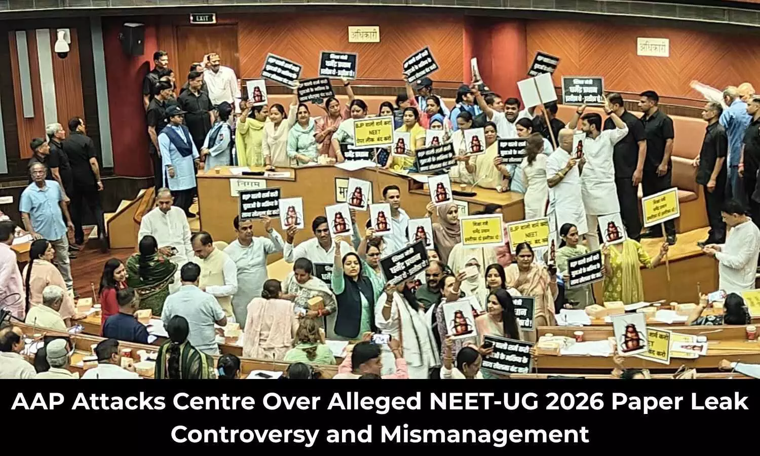 NEET UG 2026 Paper Leak Row: AAP Targets Centre Over Alleged Failure to Act NEET UG 2026 Paper Leak Row: AAP Targets Centre Over Alleged Failure to Act