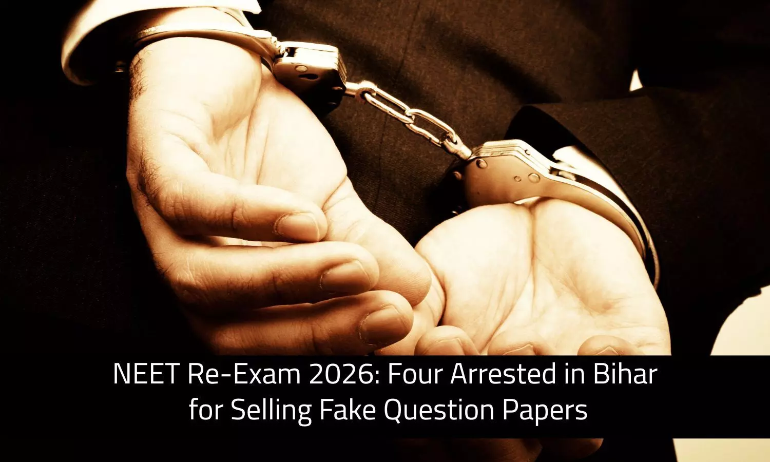 NEET Re-Exam 2026: Four Arrested for Selling Fake Question Papers in Bihar NEET Re-Exam 2026: Four Arrested for Selling Fake Question Papers in Bihar
