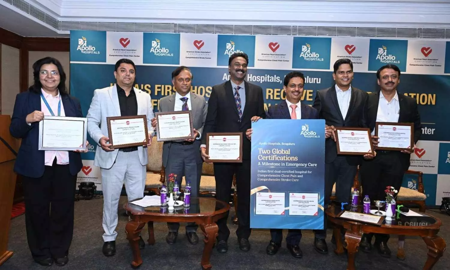 Apollo Hospitals Bengaluru receives dual AHA certification for stroke, chest pain care Apollo Hospitals Bengaluru receives dual AHA certification for stroke, chest pain care