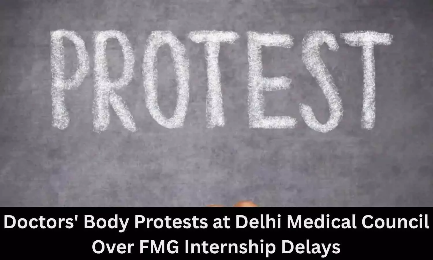 Doctors Body Protests at Delhi Medical Council Office Over FMG Internship Delays