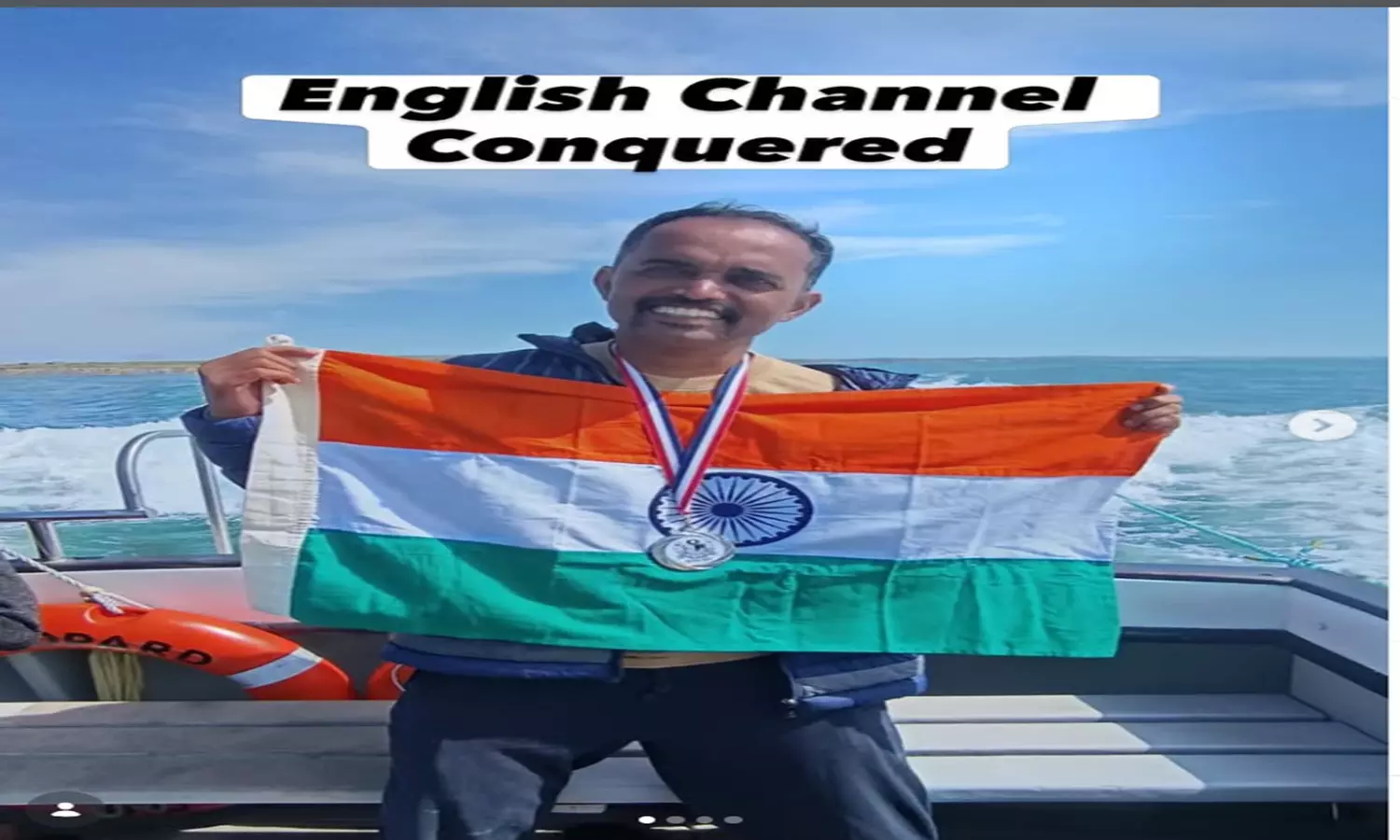 Mangaluru Oncologist Dr Guruprasad Bhat completes English Channel relay swim