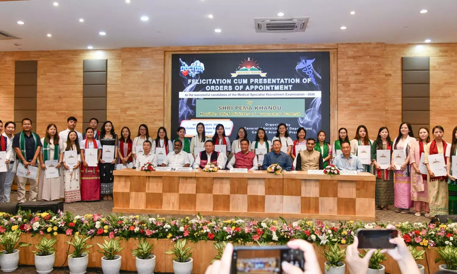 Arunachal CM Prema Khandu hands appointment letters to 72 specialist doctors