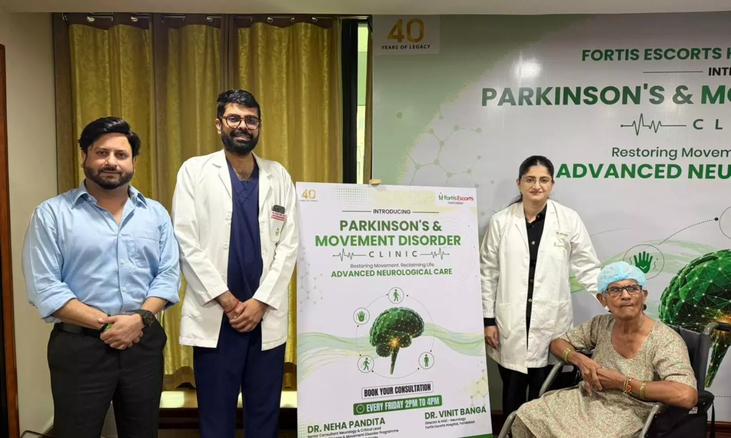 Fortis Escorts Faridabad opens first dedicated Parkinsons clinic Fortis Escorts Faridabad opens first dedicated Parkinsons clinic