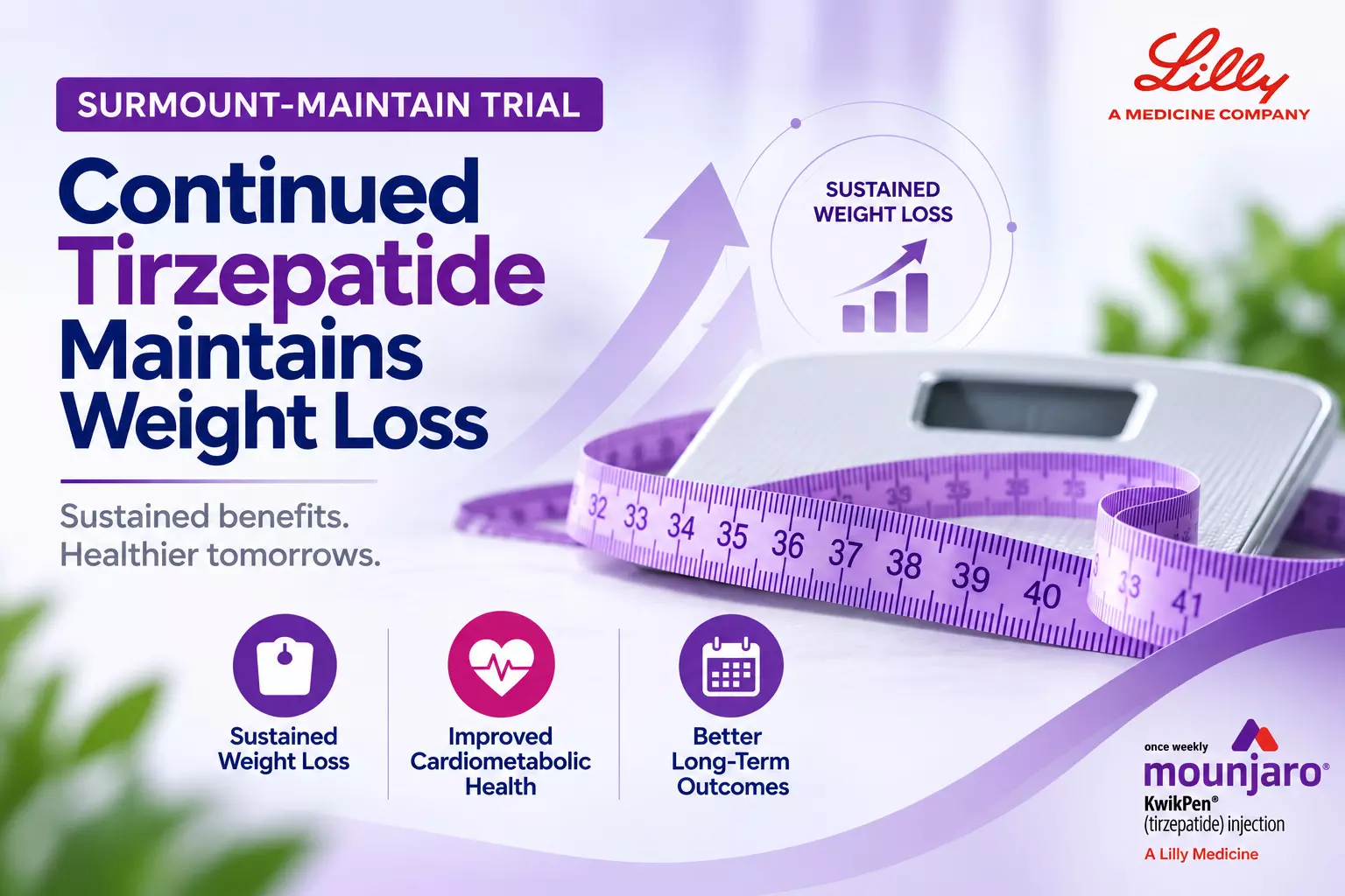 Landmark SURMOUNT-MAINTAIN Trial Highlights Benefits of Continued Tirzepatide Treatment in Obesity Management Landmark SURMOUNT-MAINTAIN Trial Highlights Benefits of Continued Tirzepatide Treatment in Obesity Management