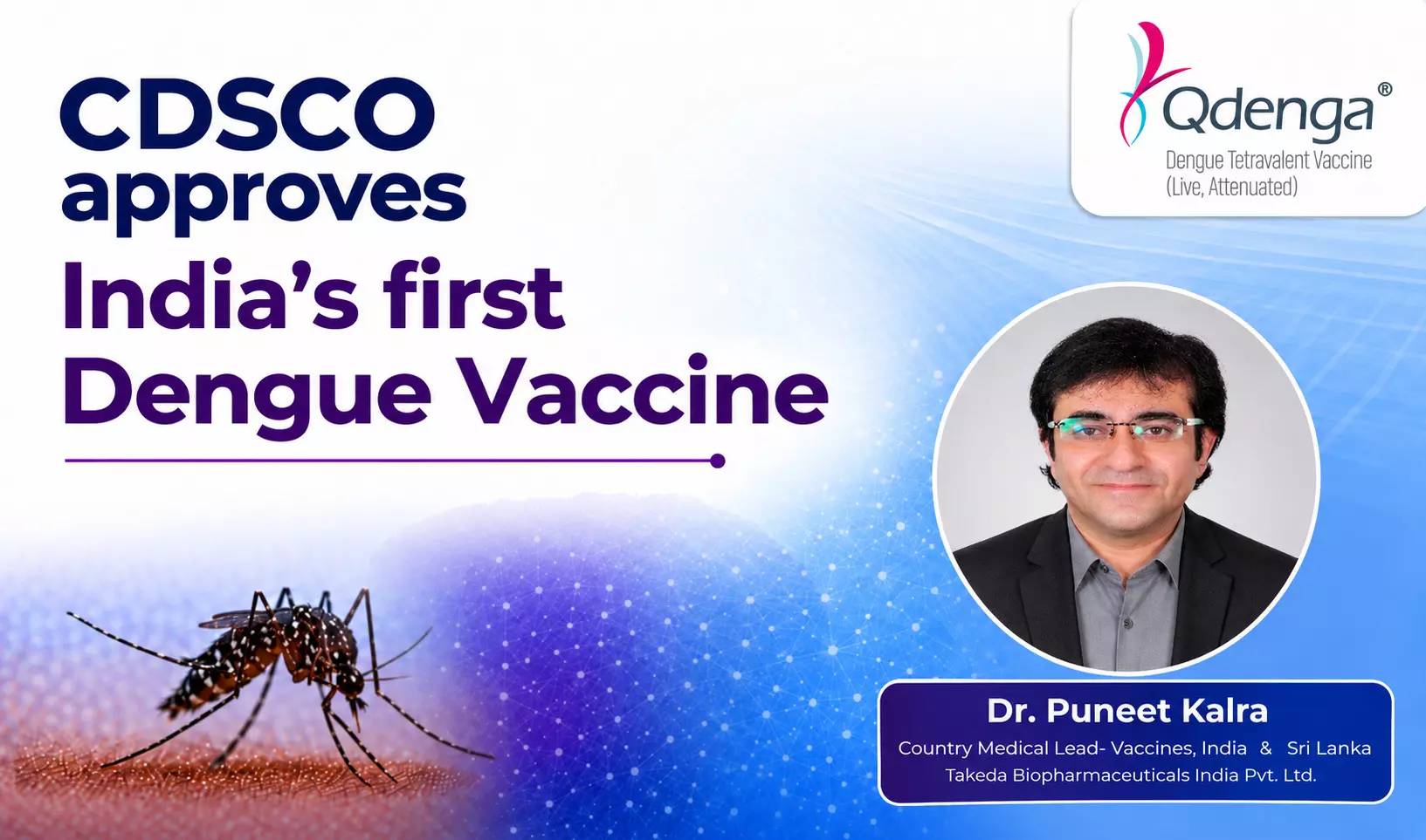 Indias First Dengue Vaccine Receives Approval-Visiting the Evidence Journey Behind QDENGA®:From Clinical Trial Efficacy to Real World Effectiveness- Dr Puneet Kalra