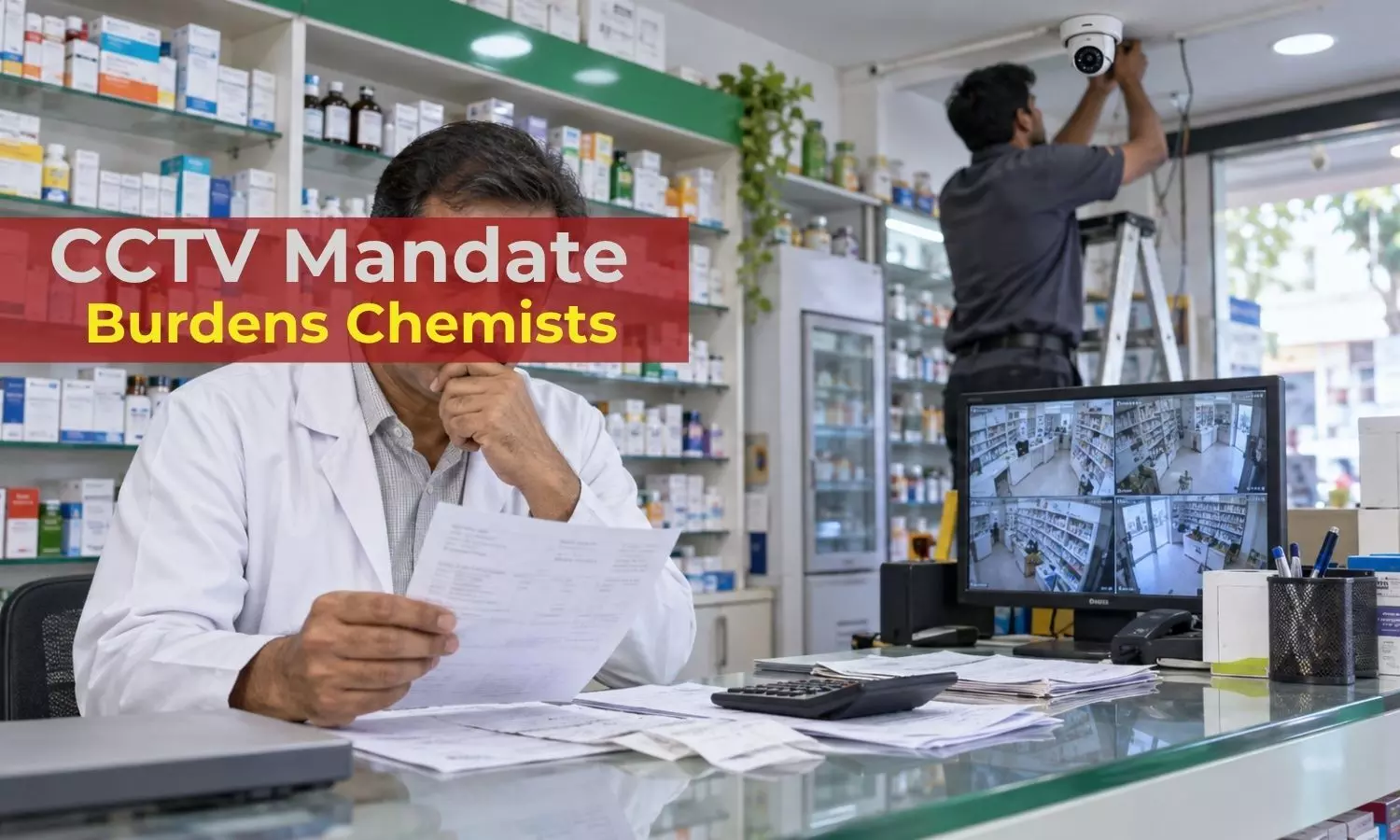 AIOCD Opposes Mandatory CCTV At Pharmacies, Flags Rs 1 Lakh Cost Burden On Small Chemists AIOCD Opposes Mandatory CCTV At Pharmacies, Flags Rs 1 Lakh Cost Burden On Small Chemists