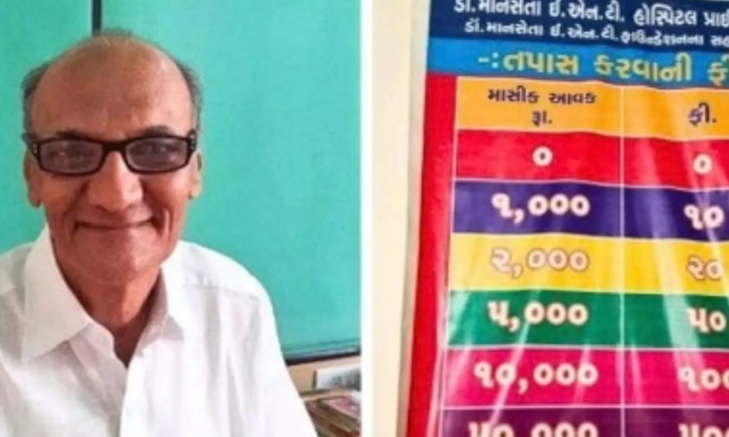 Ahmedabad ENT surgeon charges consultation fee based on patients income
