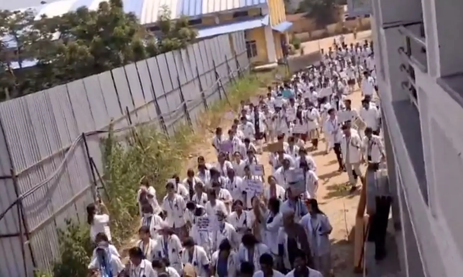 GMC Jagtial Medical Students Protest GMC Jagtial Medical Students Protest