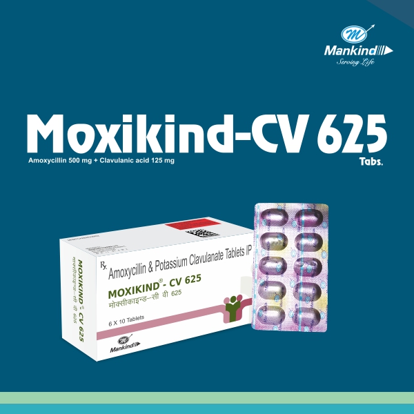 Moxikind CV-625 Tablet (Amoxicillin Clavulanic acid): Uses, Dosages and