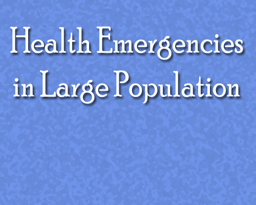 Health emergencies in large populations course for professionals begins in Delhi