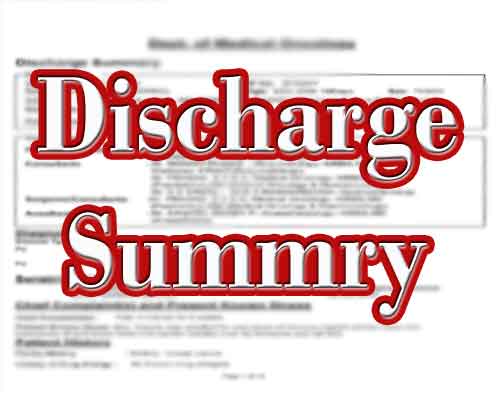 Is the discharge summary right?