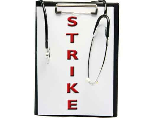 Delhi: Doctors of Hindu Rao Hospital call it a strike over non payment of Salaries