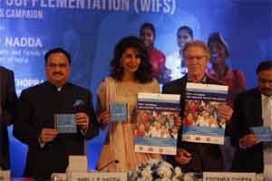 Nadda, Priyanka Chopra launch campaign against Anaemia