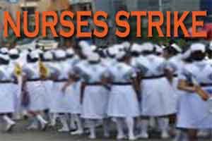 New Delhi : Nurses go on mass leave , healthcare comes to a standstill