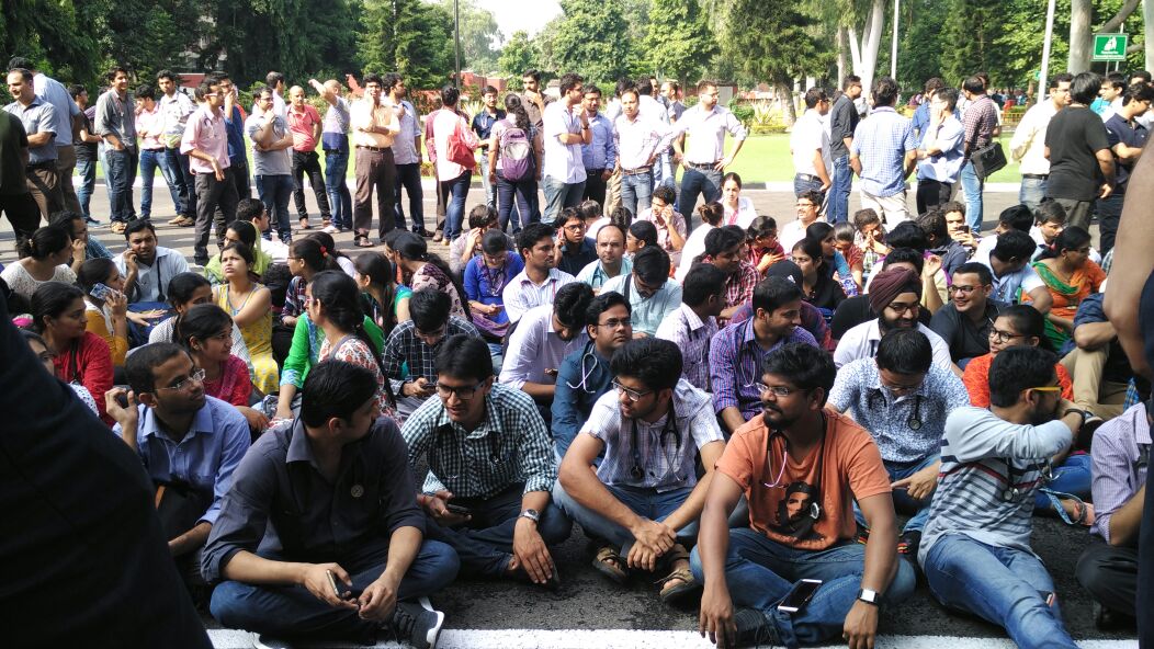 Resident Doctors Strike at PGI Chandigarh