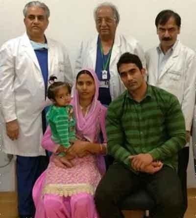 Fortis Hospital Shalimar Bagh performs a life-saving surgery on a one year old infant