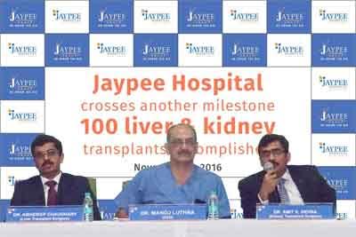 Jaypee Hospital announces completion of over 100 transplants in 1 year