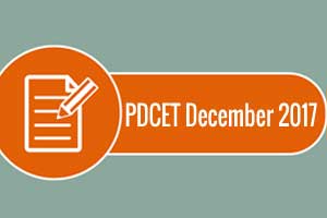 PDCET December 2017 Examination dates out