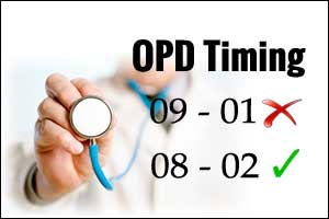 Delhi govt hospitals OPD timings extended by 2 hours