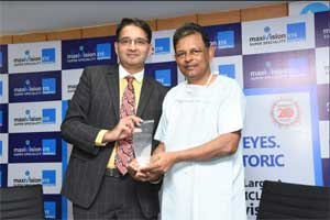 MaxiVision Super Specialty Eye Hospitals founder Dr Kasu Prasad Reddy honoured with prestigious ICL award