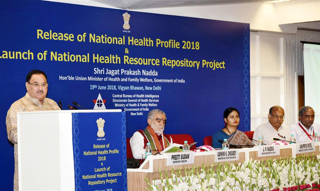 Health Minister JP Nadda Releases National Health Profile 2018
