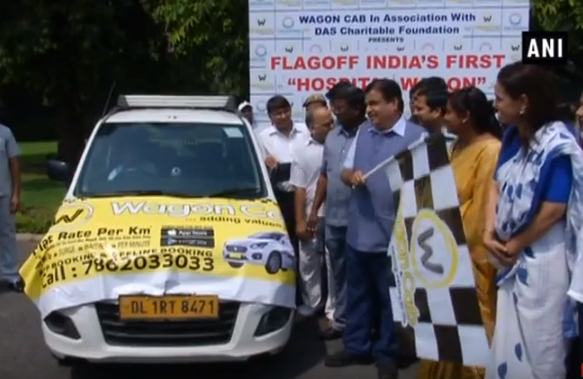 Wagon Cab-Nitin Gadkari flags off taxi ambulance services